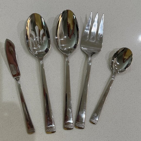 GORHAM Lady Anne 18/10 Stainless Steel Serving Pieces - Picture 4 of 4